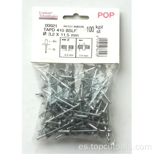 Rivet Steel 3.2x8, 0 mm A100pcs